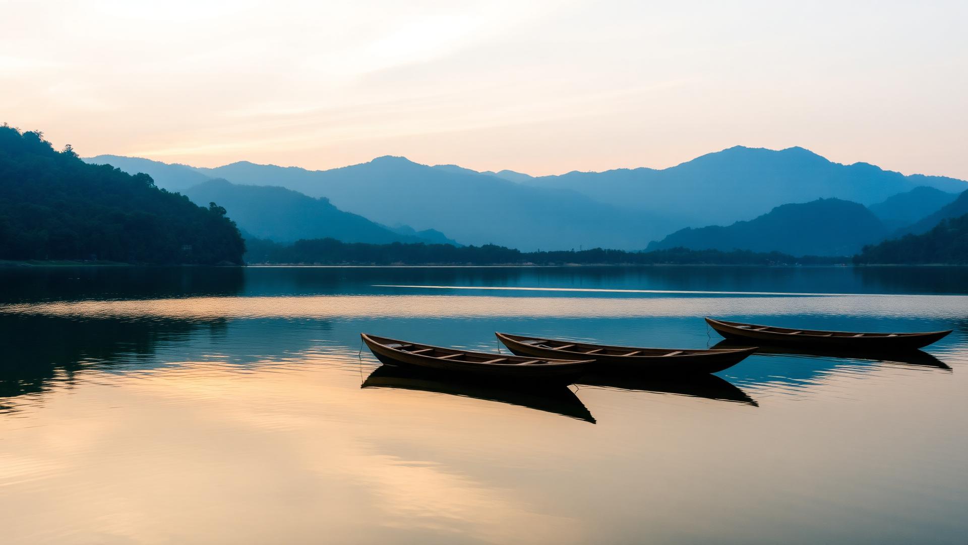 Boating in Phewa Lake Nepal